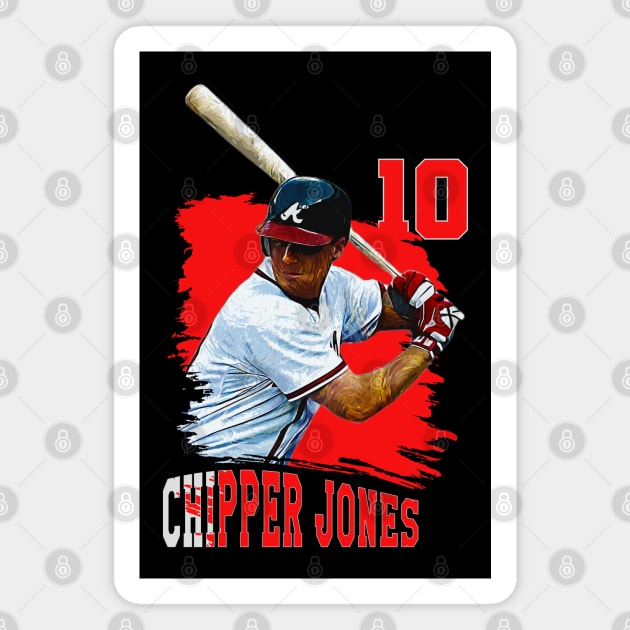 Chipper jones || 10 Magnet by Aloenalone